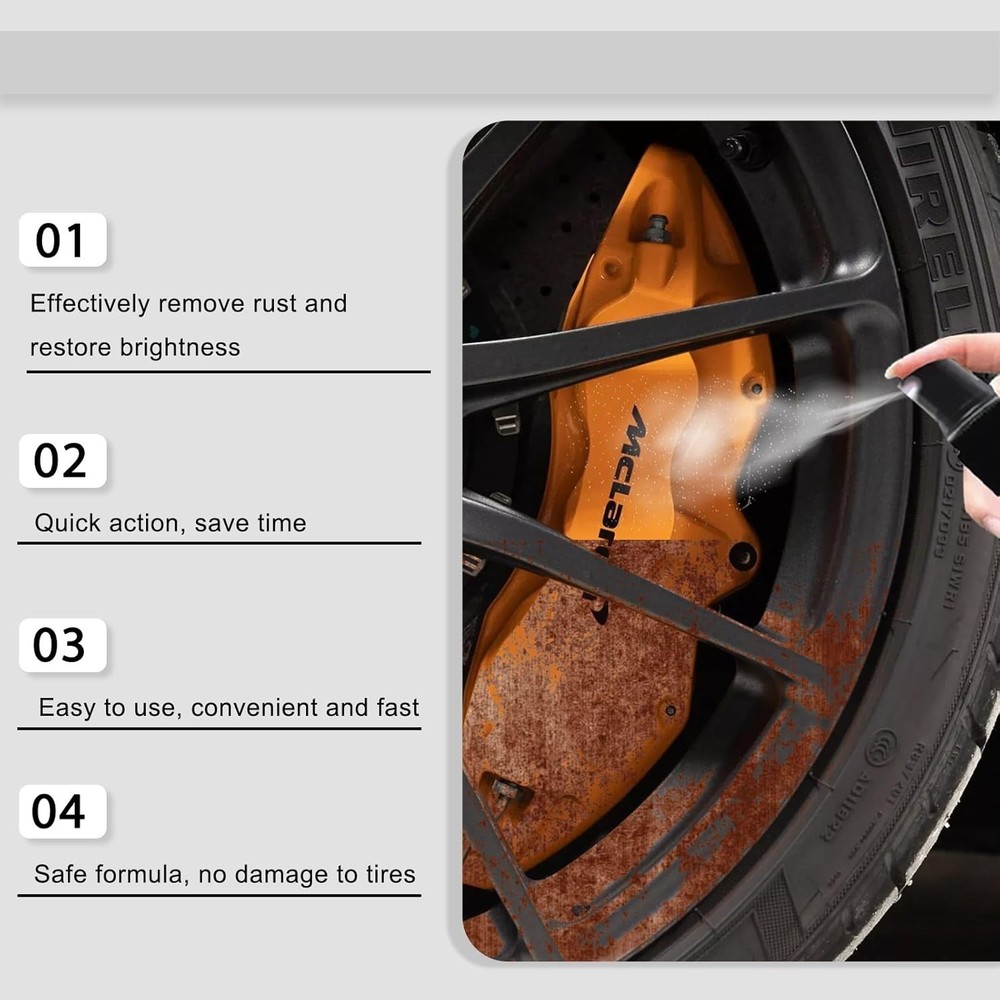 Multi-purpose Car Rust Removal Spray Rust Remover Rust Inhibitor Derusting |2026