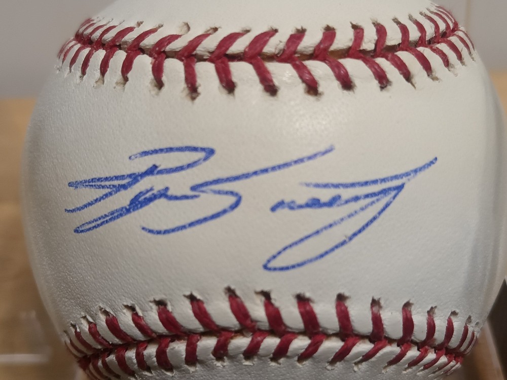 RYAN SWEENEY (Outfielder) Oakland Athletics Signed OML Baseball (JSA Basic COA)