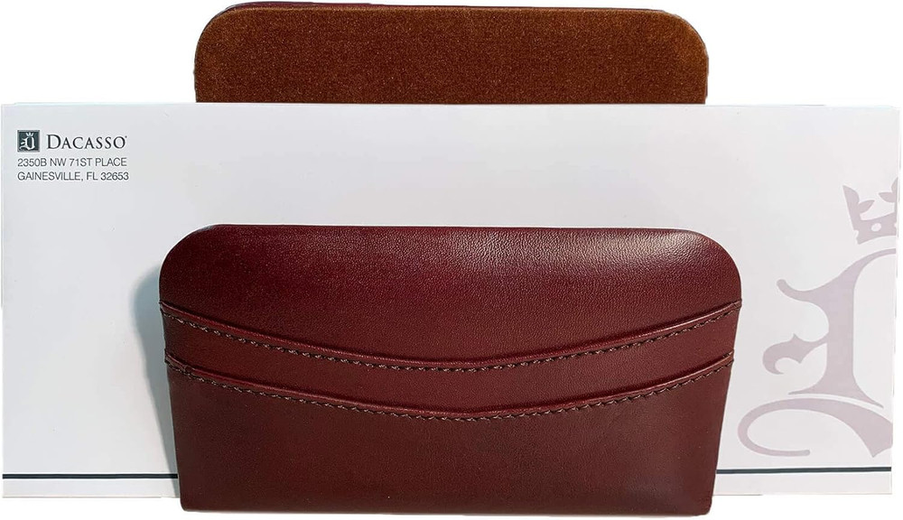 Mocha Leather Letter Holder