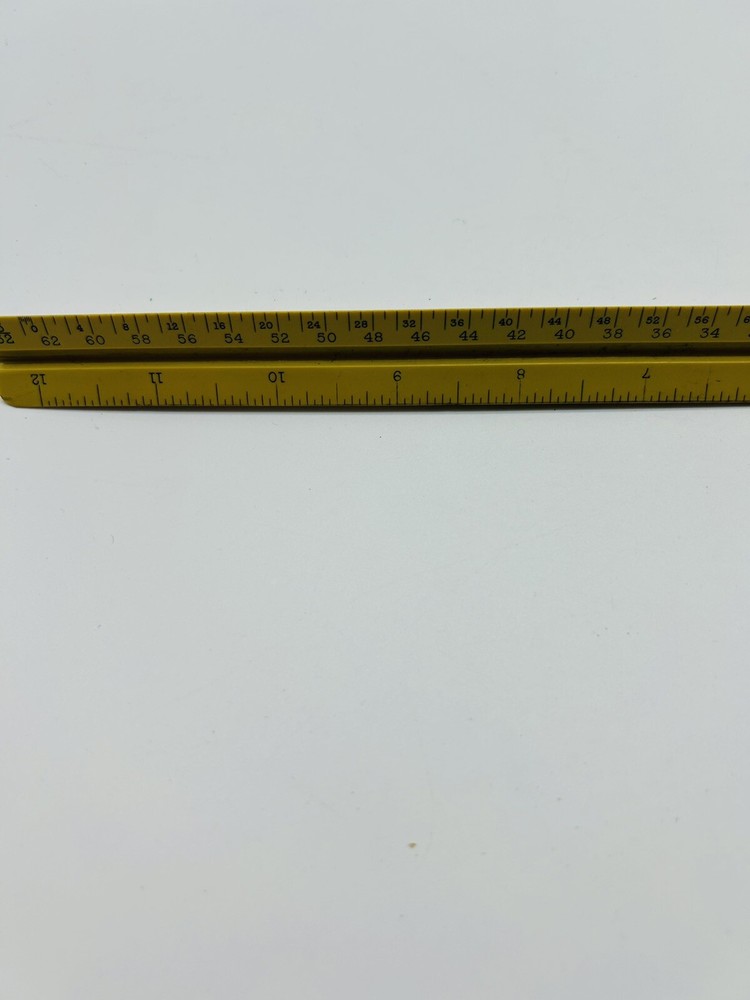Vintage Architect Triangle 3 Sided Drafting Ruler Scale POST 1301P Made in USA