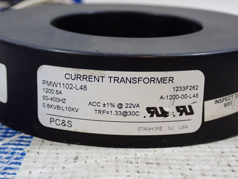 PC&S Current Transformer PMW1102-L48 1200:5A