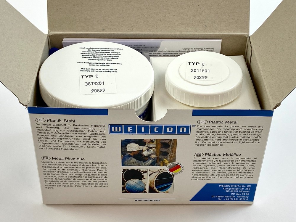 Weicon System Based Epoxy Resin Plastic Steel Type C 500 g