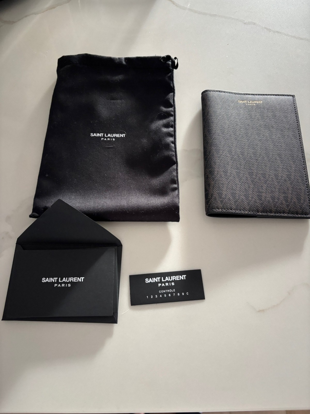 YSL Saint Laurent Passport Holder