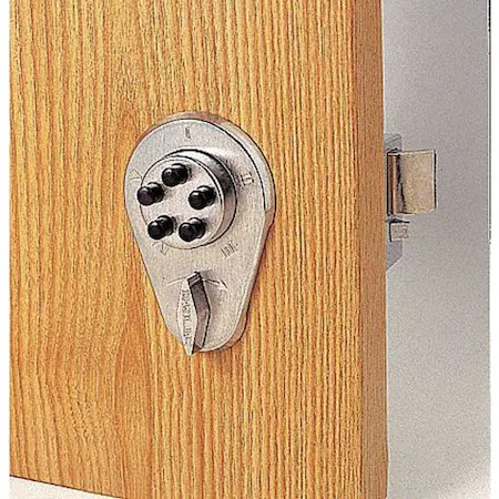 Simplex 917-26D Pushbutton Deadbolt, Satin Chrome
