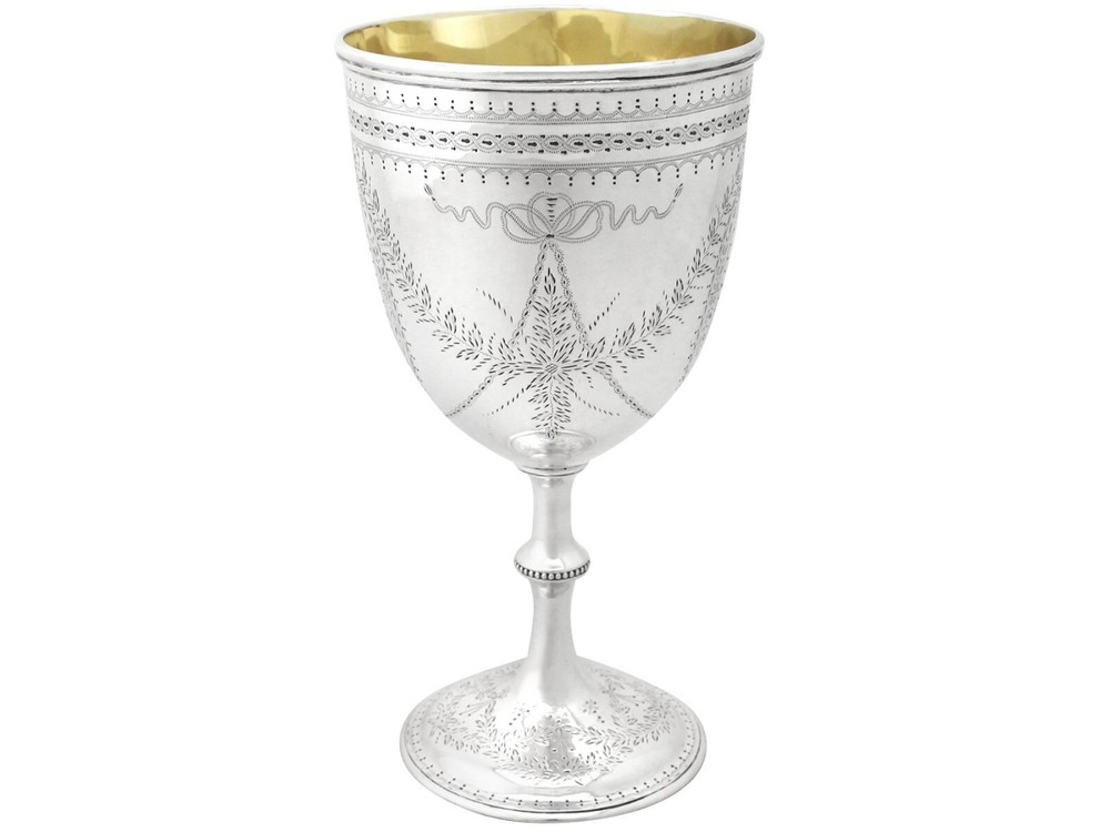 Antique Victorian Sterling Silver Goblet