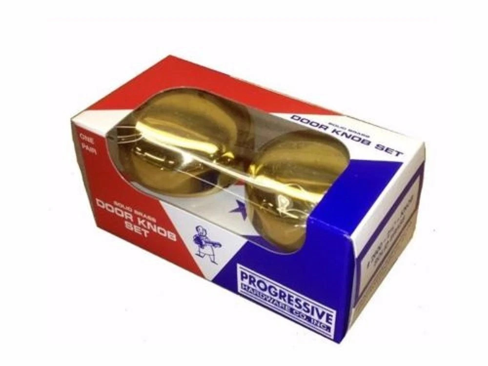 Progressive 2600/3 - Solid Brass Door Knob Set