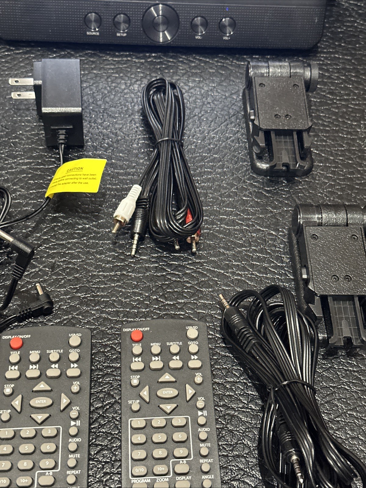 Dual Screen 10.5" Portable DVD Players for Car - 5-Hour Battery, USB/SD Support