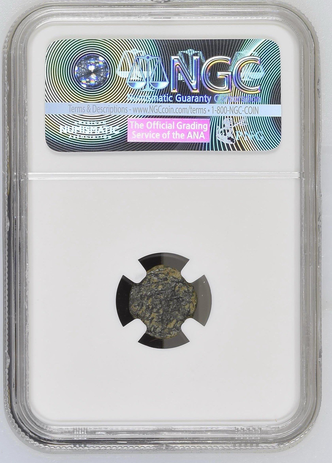 NGC John Hyrcanus I Widows Mite Bronze Prutah Judaea HIGH GRADE BC137-135