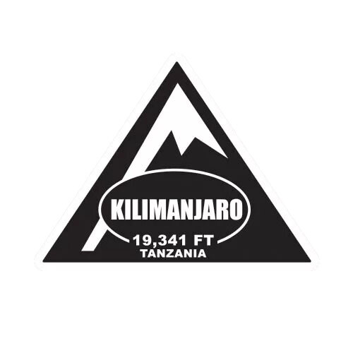Mount Kilimanjaro Sticker Decal