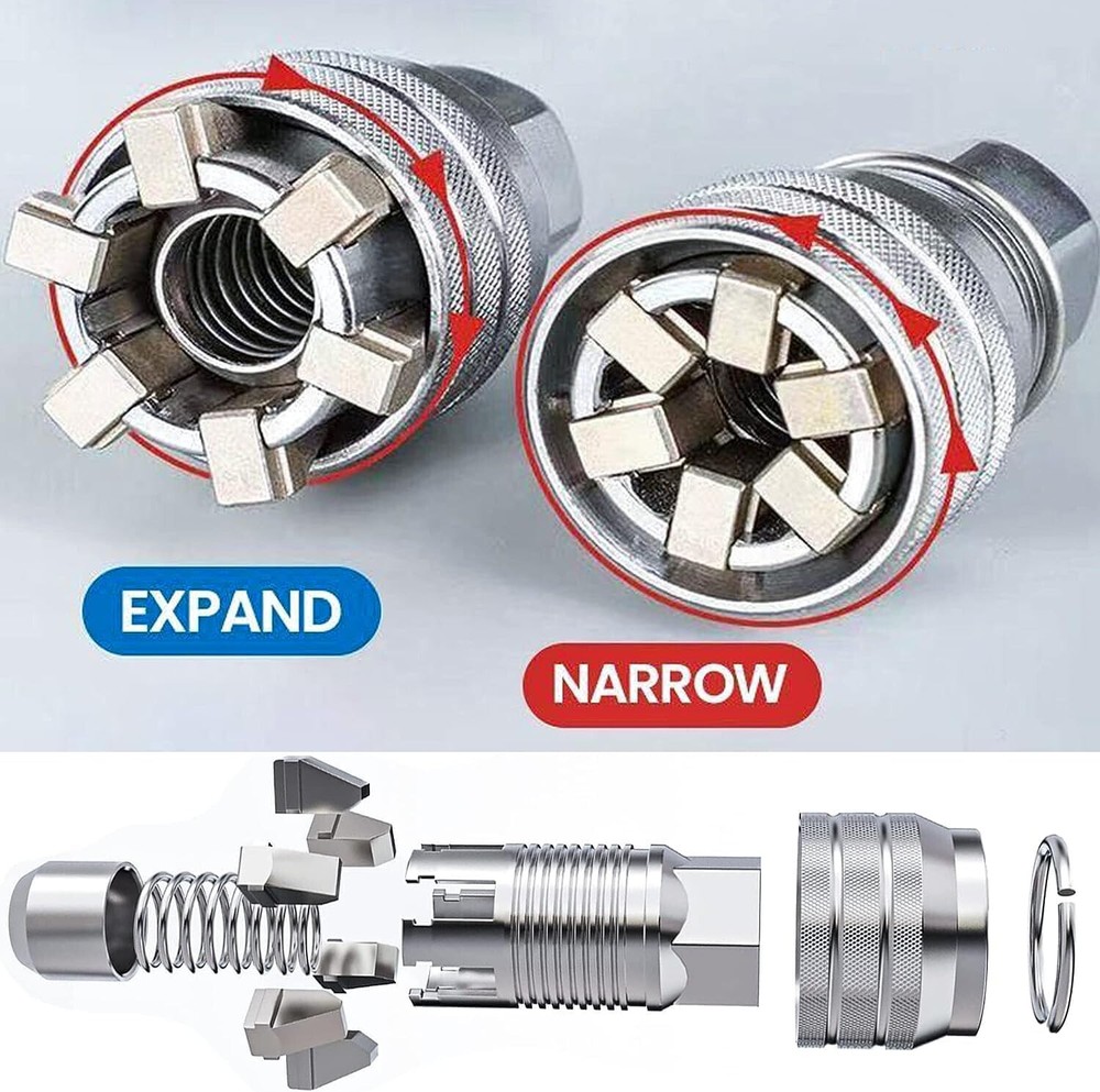 Wrench Torque Ratchet Adapter Universal Sleeve Adjustable Head Spanner Socket