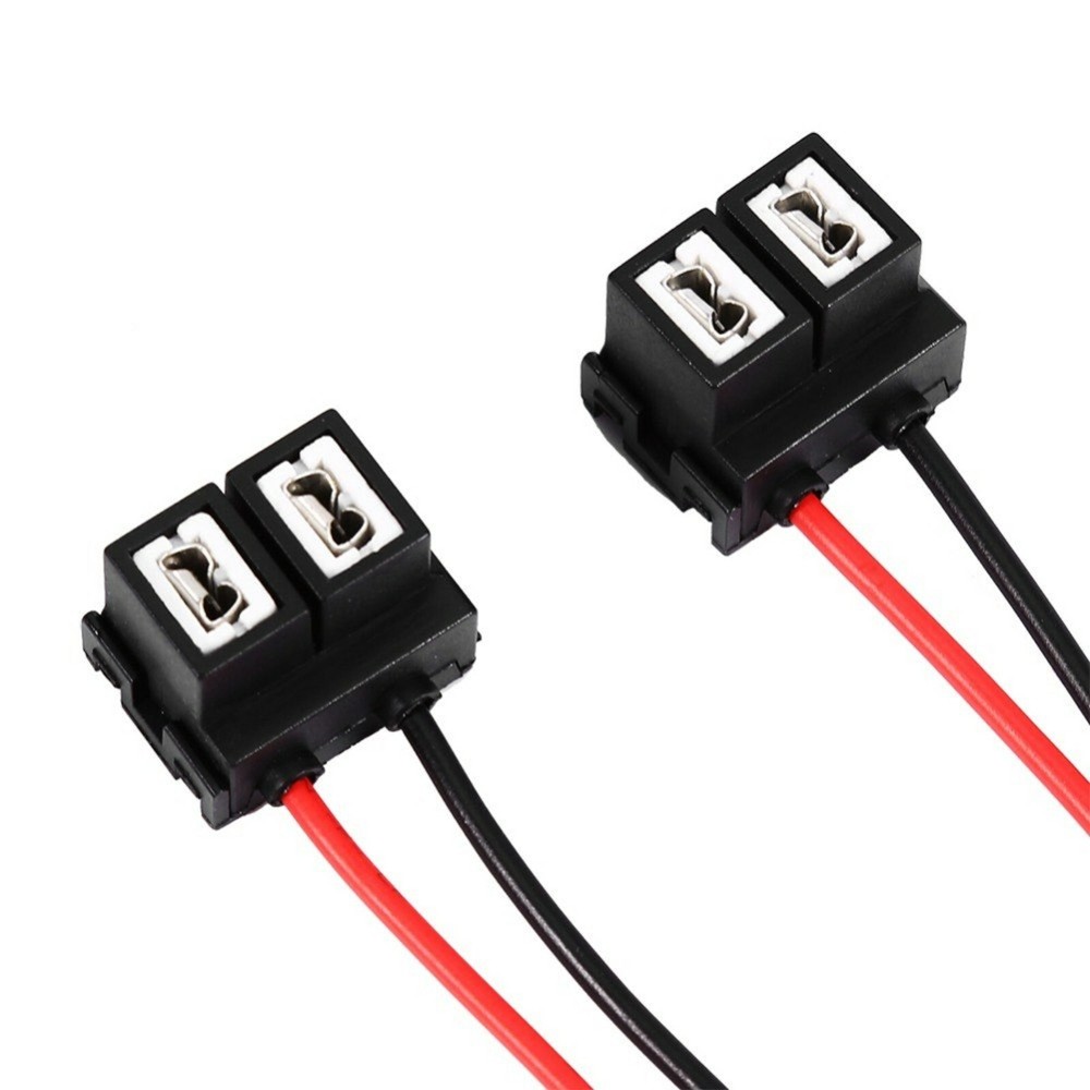 Extension Wire Ceramic A H7 Two Harness Head Light Low Beam Bulb Connector Plug