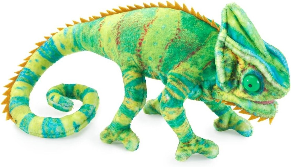 Mini Chameleon Finger Puppet 6 inches
