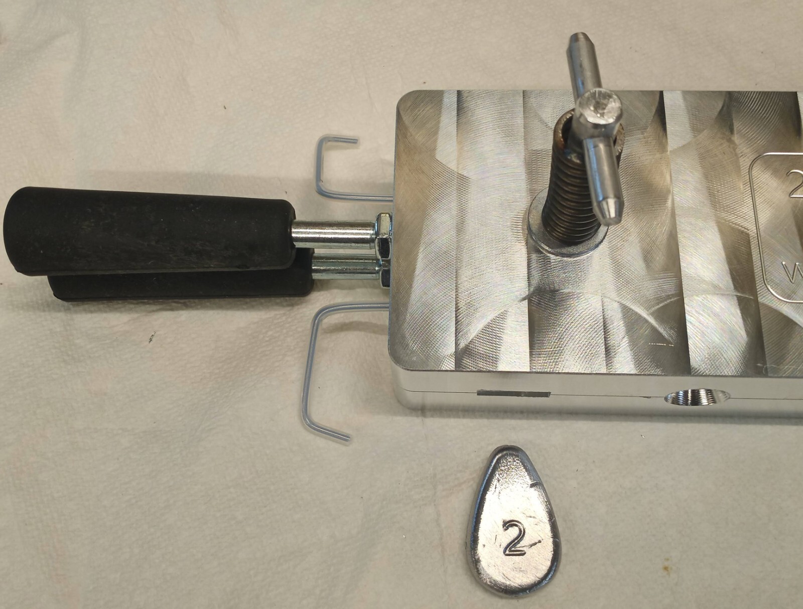 2 oz No Roll Sinker Mold - 10 CAVITY Production Mold