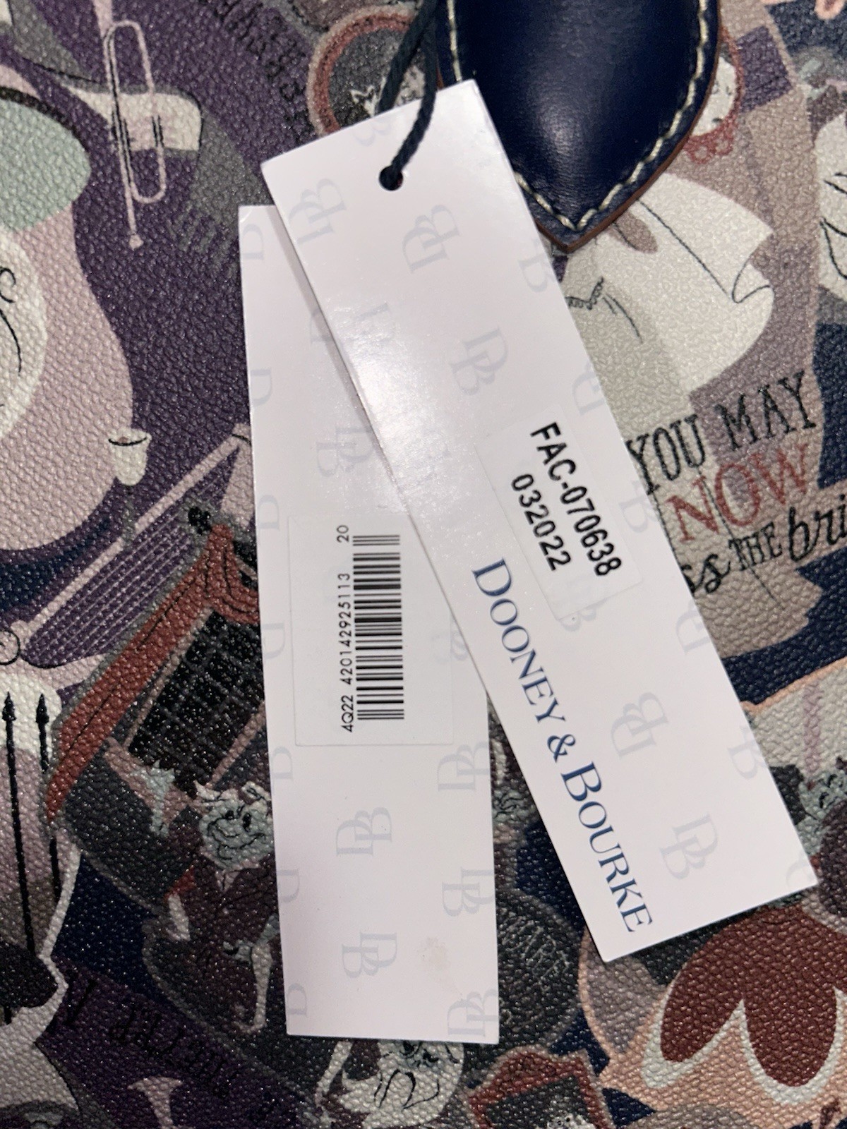 Disney Parks Dooney & Bourke The Haunted Mansion Satchel Purse Bag NWT