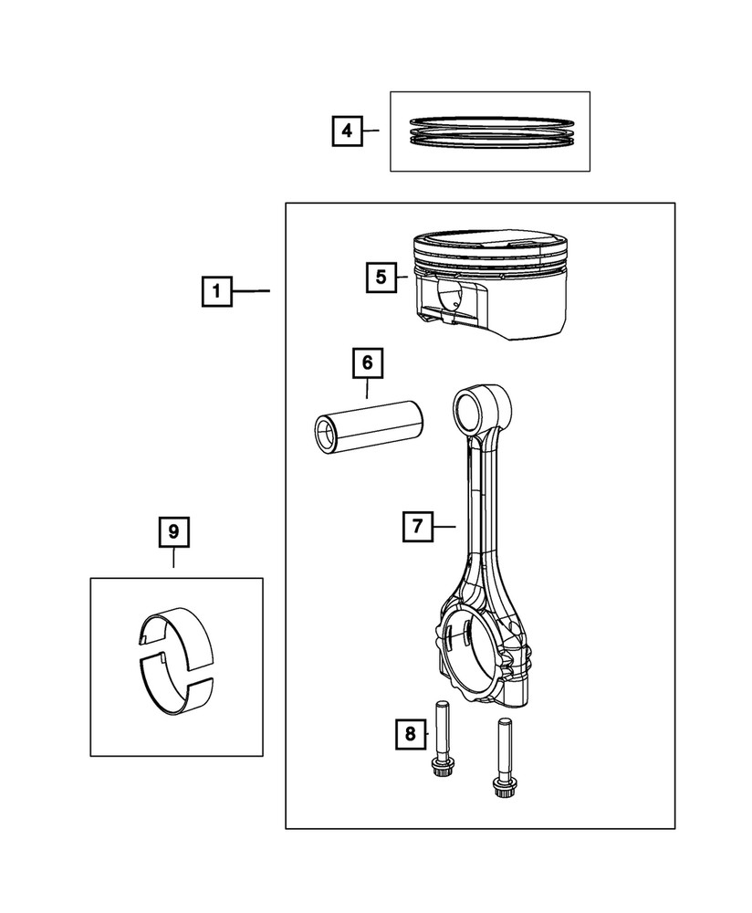 Genuine Mopar Hex Flange Head Bolt 68341067AA