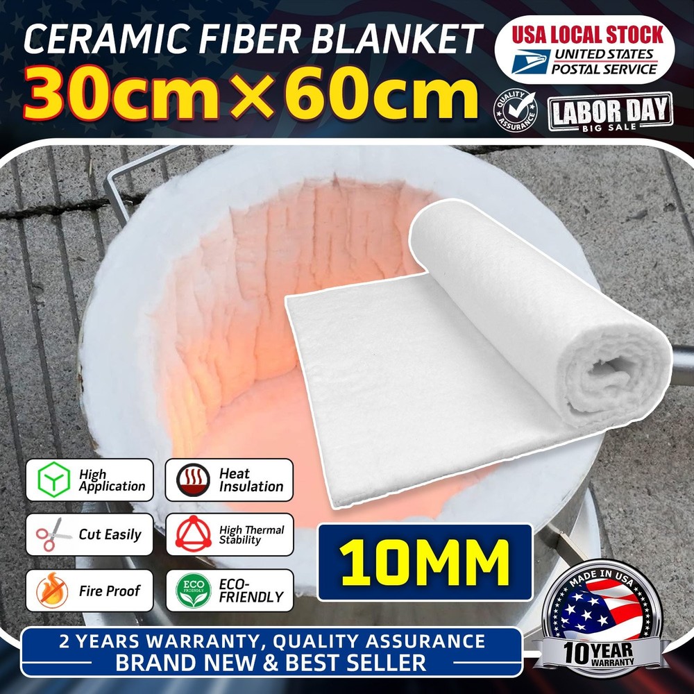 White Ceramic Fiber Insulation Blanket High Density High Temperature Insulation