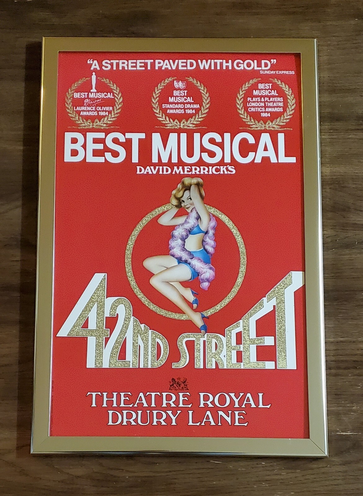 42nd Street Musical Vintage Poster Theatre Royal Drury Lane London 1988 RARE