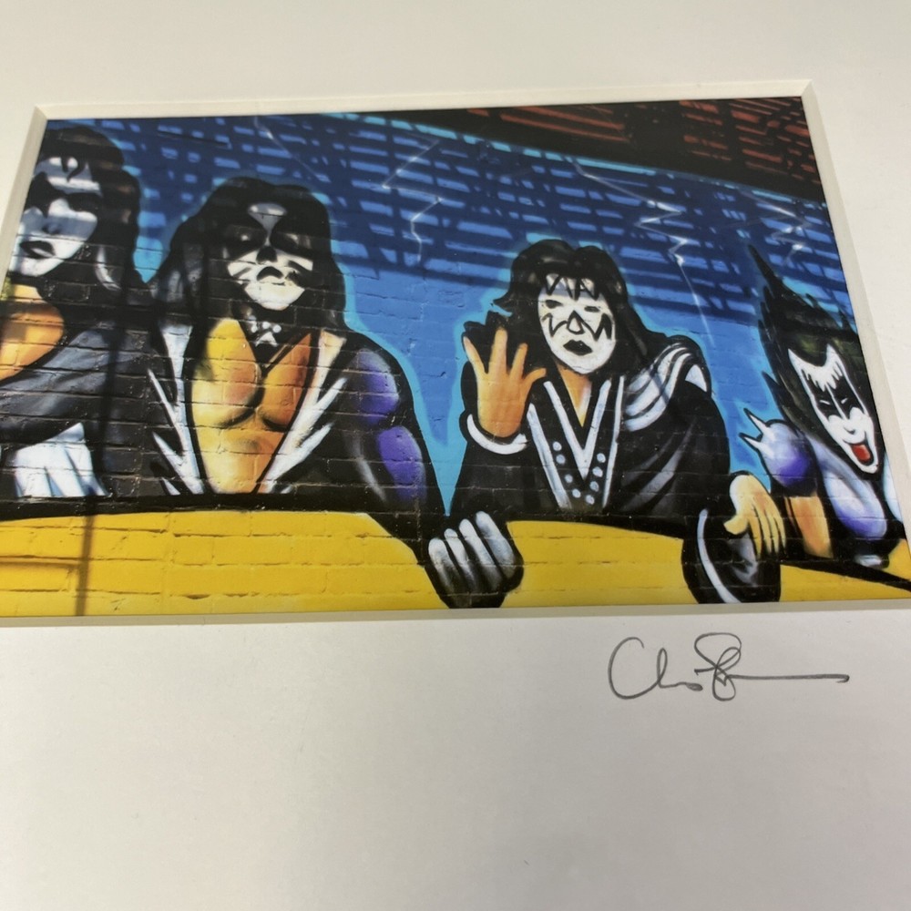 KISS Rock Band Art In Matting Unknown Artist