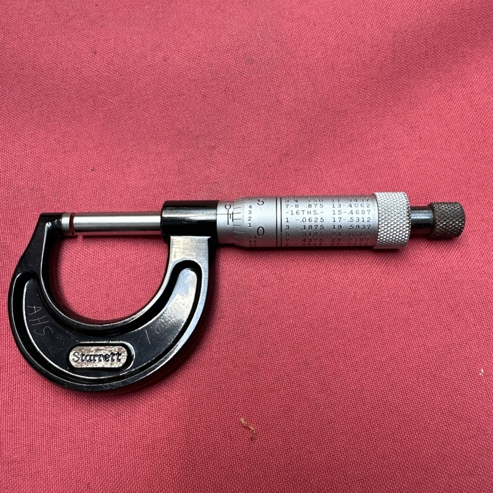 Starrett Micrometer - 0-1", .0001" resolution