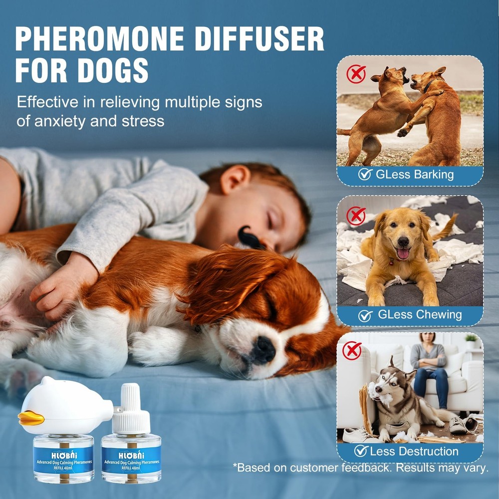 Dog Calming Diffuser – 2-Pack Pheromone 2 Count (Pack of 1), Blue