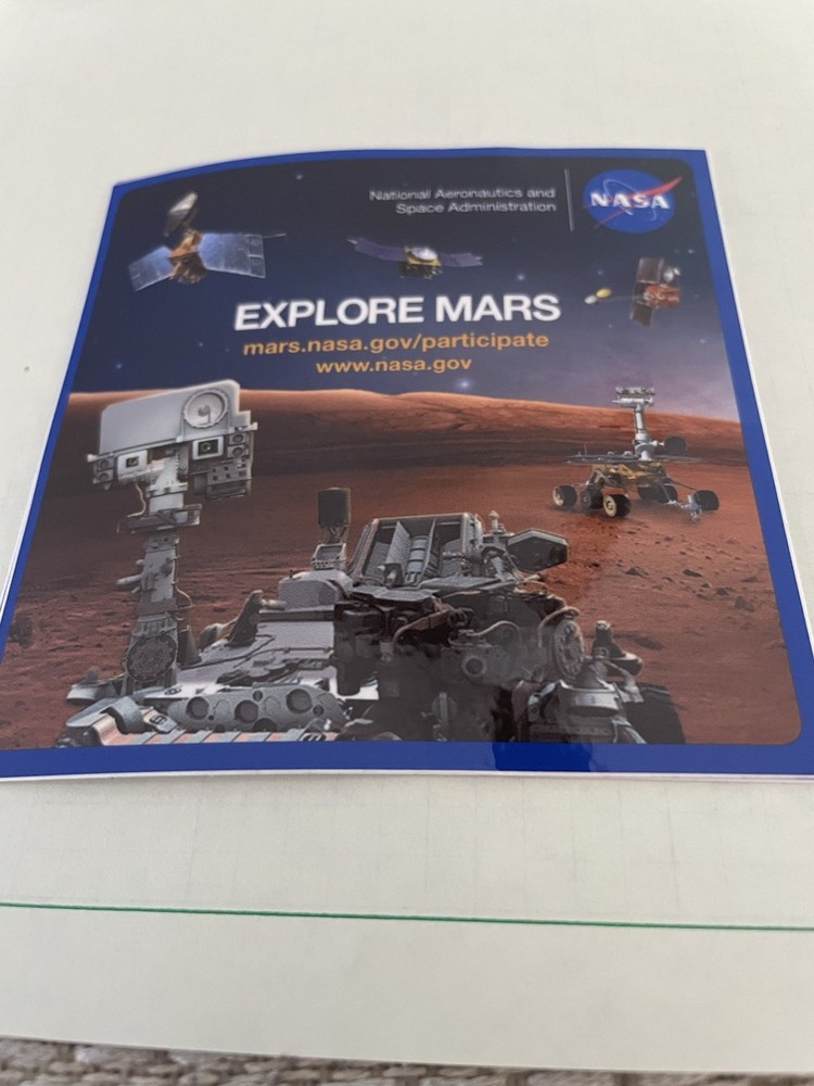 NASA explore Mars decal