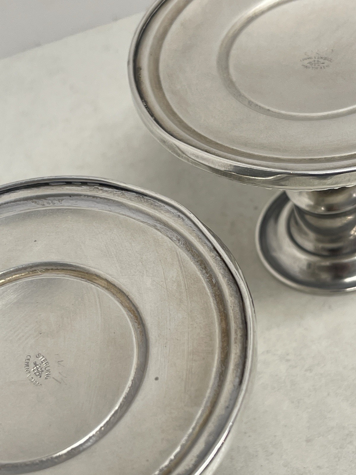 Webster Co Sterling Silver Candlestick Pair Vintage Weighted 335 Grams