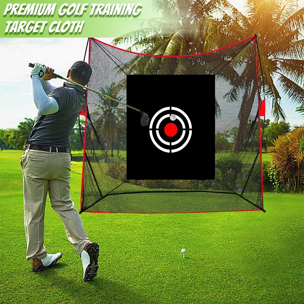Golf Target Hitting Cloth - 5 X 4 FT Black Portable Foldable Easy Setup for I...