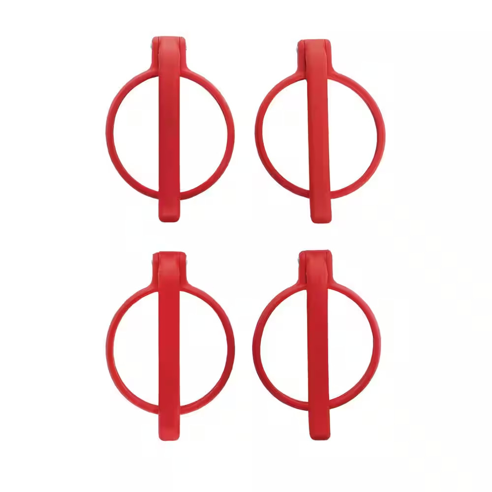 Egg Ring Set Red (Silicone) (4-Pack)