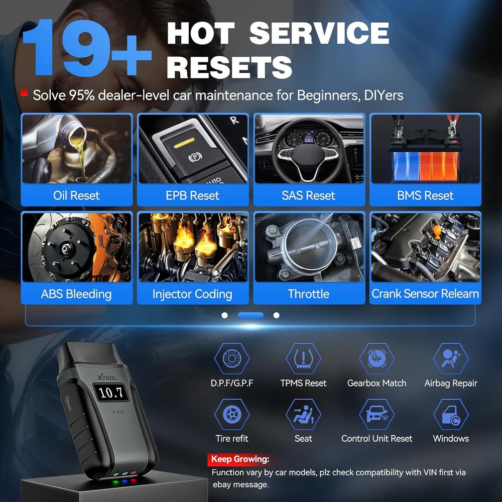 2025 XTOOL A30D/A30M V2.0 Bidirectional Scan Tool Full System Diagnostic Scanner