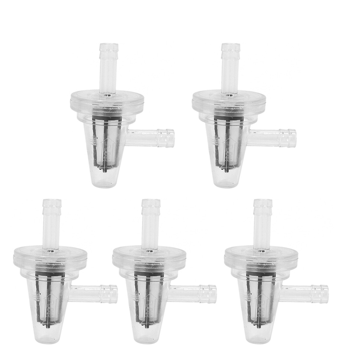 10X 1/4" Inline Motorcycle Fuel Filter 90 Degree Angle for 6mm 7mm hose lines
