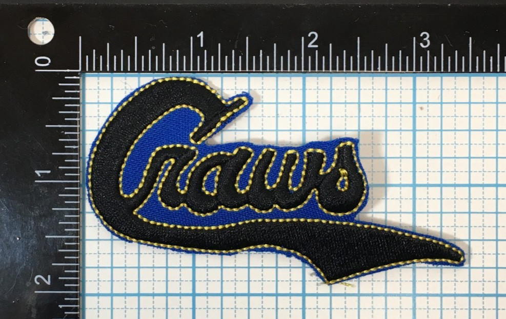 PITTSBURGH CRAWFORDS NEGRO LEAGUE BASEBALL 3.25" SCRIPT LOGO BLUE TEAM PATCH
