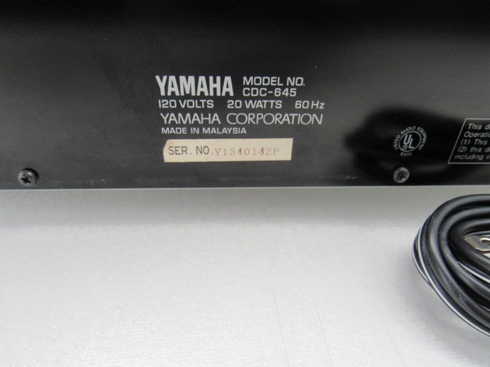 Yamaha CDC-645 Multi 5 CD Compact Disc Player Carousel Changer
