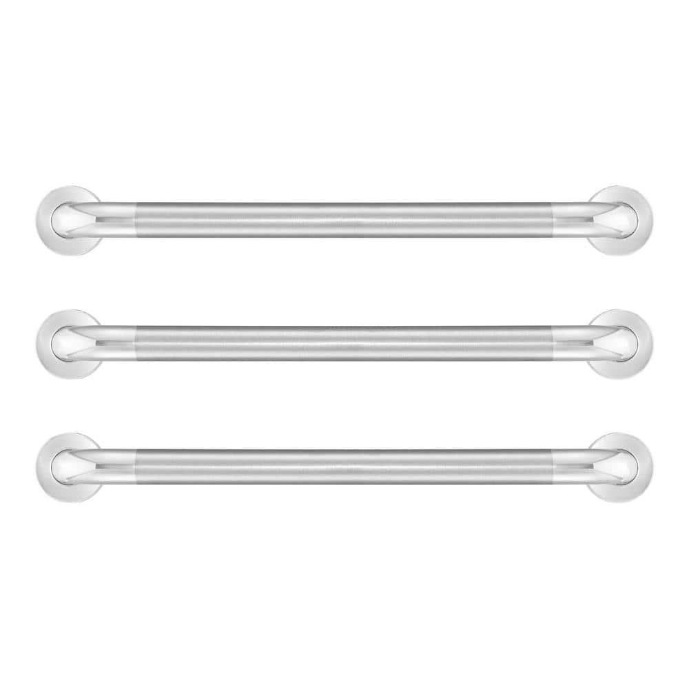 24 In. Grab Bar Combo in Polished Stainless Steel (3-Pack)