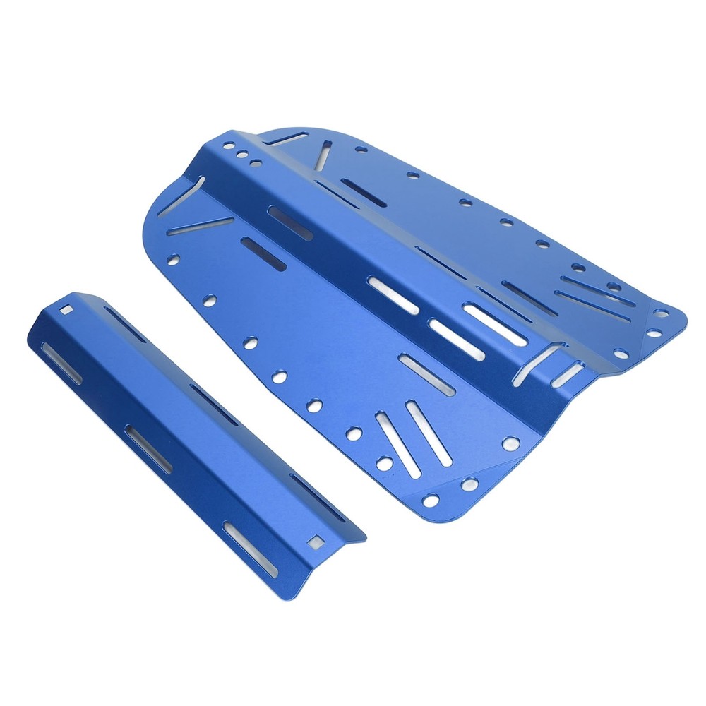 Blue Diving Backplate Aluminum Single Double Bottle Compatible Diver BCD WT