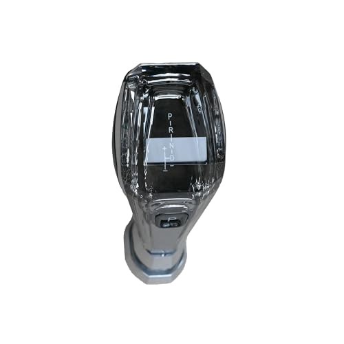 Crystalautomotive-Gear-Shift-knobs, Black and Silver, Push Button Operation,