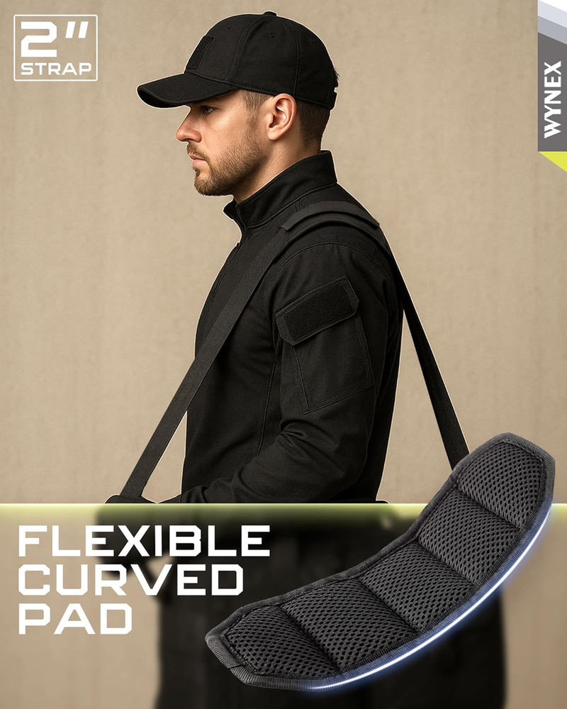 Shoulder Strap Pad for Tactical Pouch, Universal Bag Strap with Detachable Thick