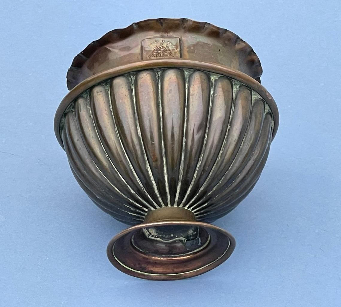 POSY BOWL MADE FROM COPPER SALVAGED FROM NELSON'S H.M.S."FOUDROYANT" (1798)