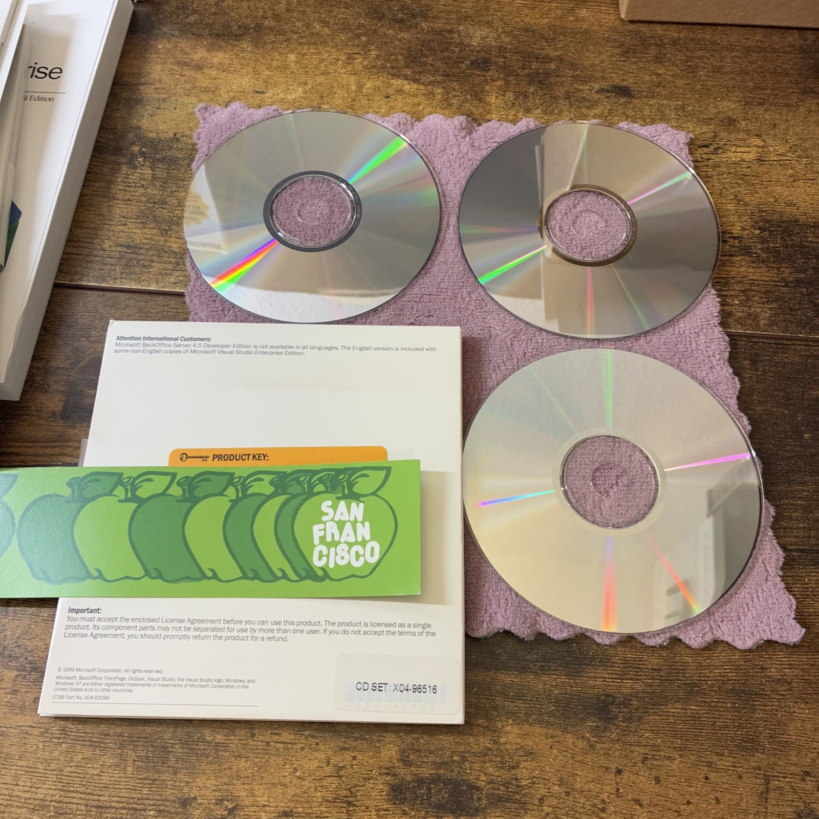 Microsoft Visual Studio 6.0 Enterprise Edition 628-00404 Retail Box Complete CIB