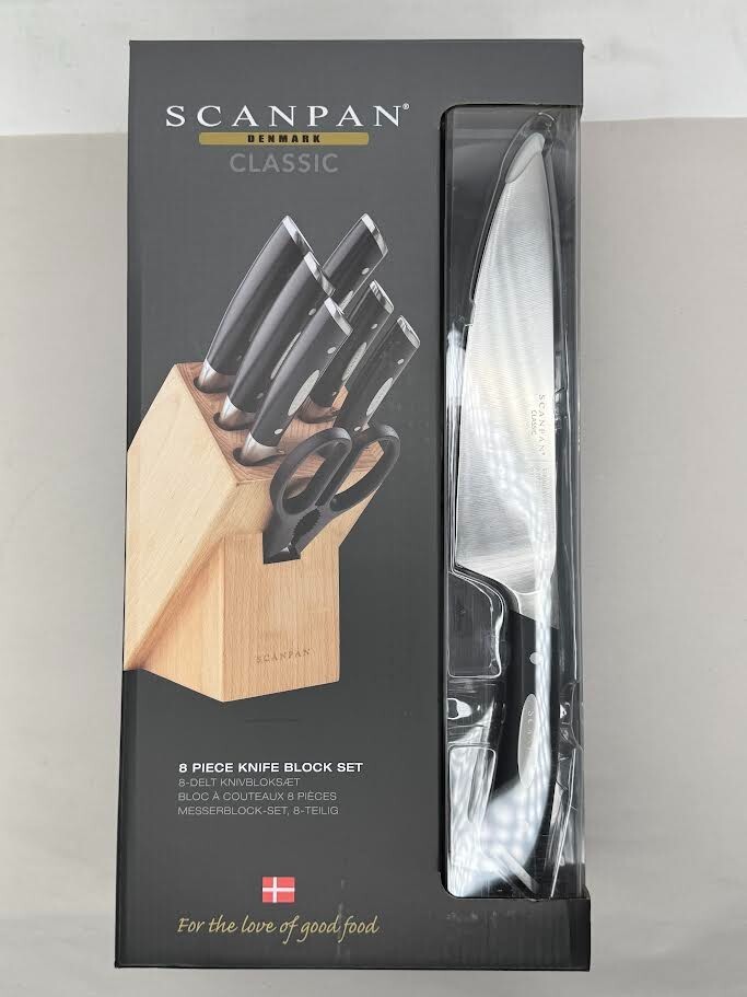 Scanpan Classic 8 pc Knife Block Set