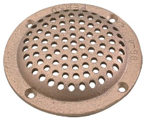 Perko 6 Round Bronze Strainer 0086006PLB