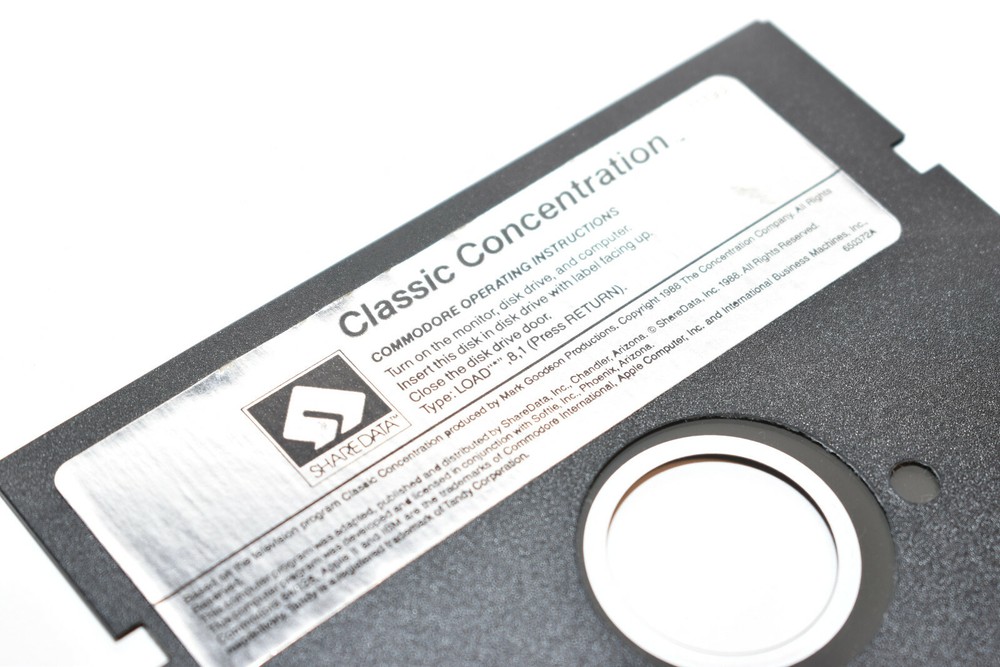 Classic Concentration Computer Game - Commodore 64/128, IBM, Tandy - 2.11 DOS