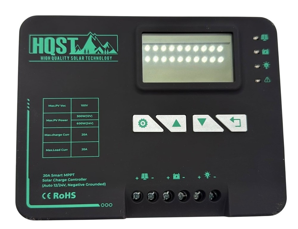 HQST 20A Smart MPPT Solar Charge Controller - Open Box