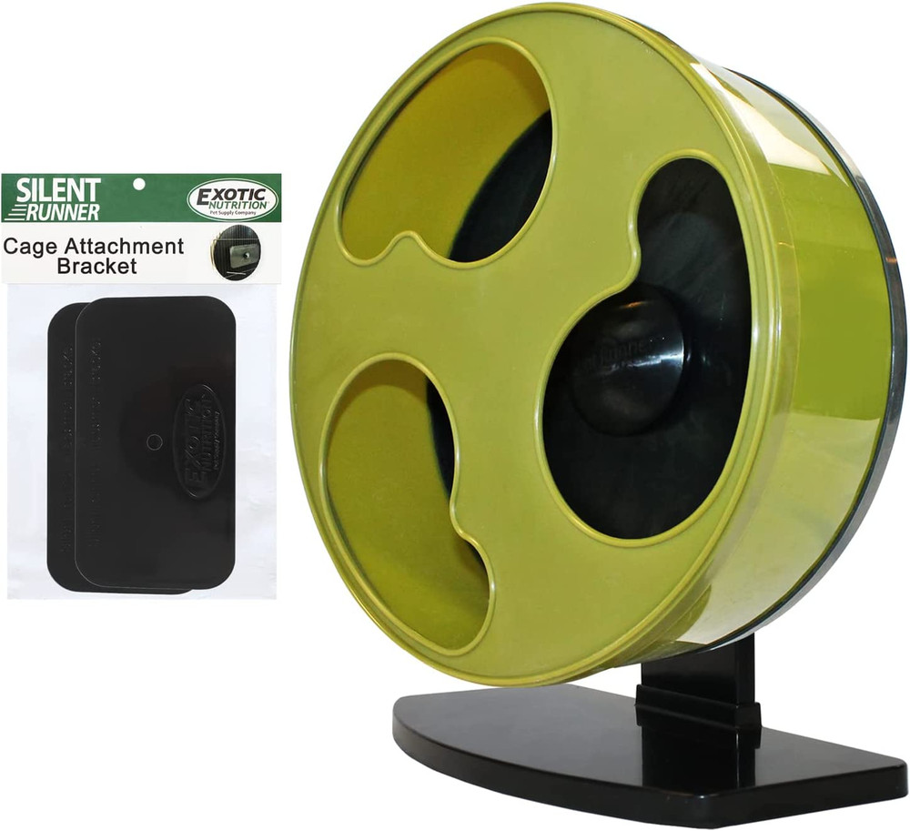 Silent Runner 12" Wide + Cage Attachment - Silent, Fast, Durable Exercise Wheel