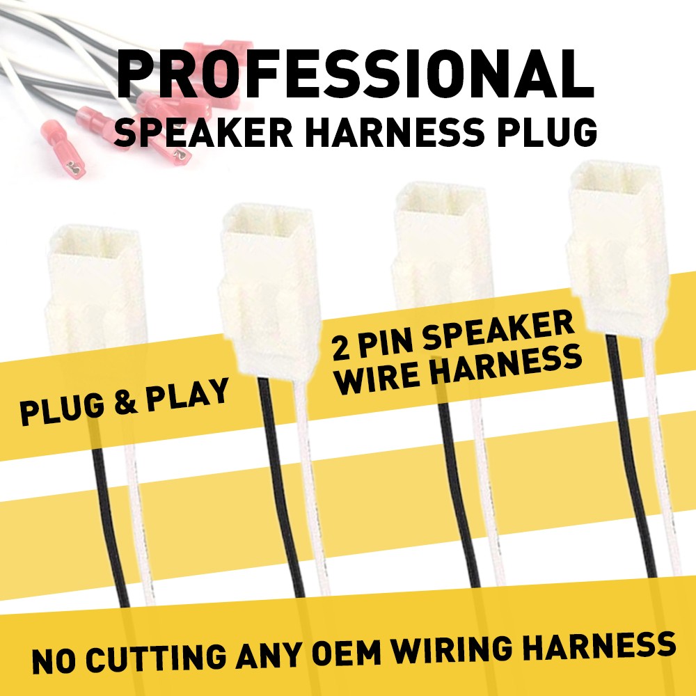 For 2007-2018 Jeep Wrangler JK Dash Tweeter Door Speaker Install Wiring Harness