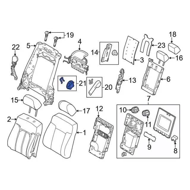 Genuine Ford Adjust Handle BC3Z-2561199-AB