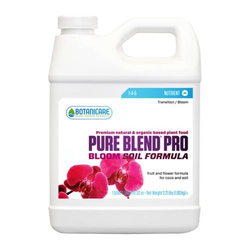 Botanicare Pure Blend Pro Bloom Soil - One Part Nutrient-Organic Based- Quart