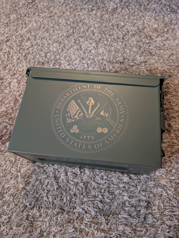 Custom Engraved 50 Caliber Ammo Storage Can