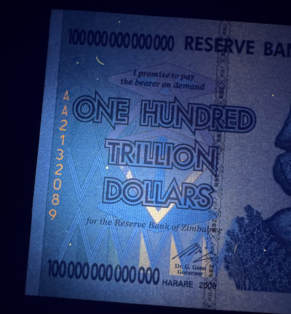 🔥 AUTHENTIC ZIMBABWE 100 TRILLION DOLLAR 🔥 CIRCULATED