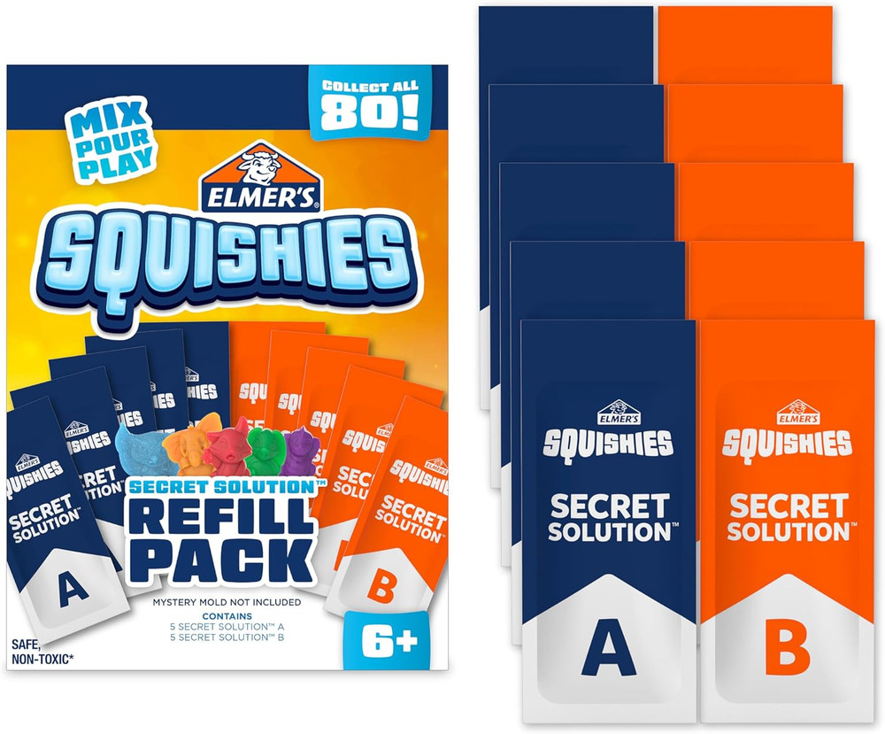 Squishies Refill Pack Kids Activity Creates 5 Additional Mystery Characters NEW