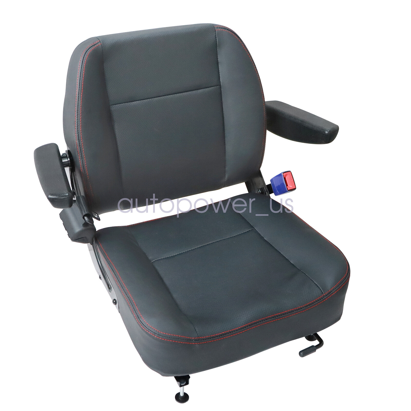 Universal Forklift Seat Tractor Seat Riding Mower Seat With Armrest & Safe Belt